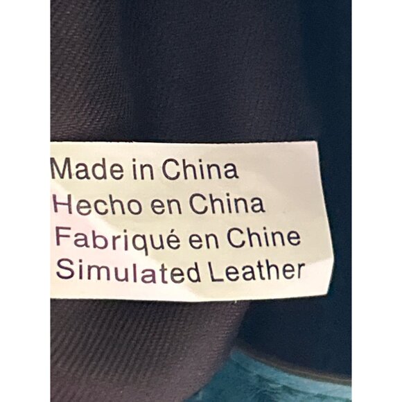 Teal Simulated Ostrich Faux Leather Shoulder Bag With Chain Handles - Picture 5 of 13